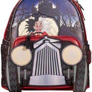 Loungefly Disney Cruella de Ville Driving Car Mini Backpack NWT​